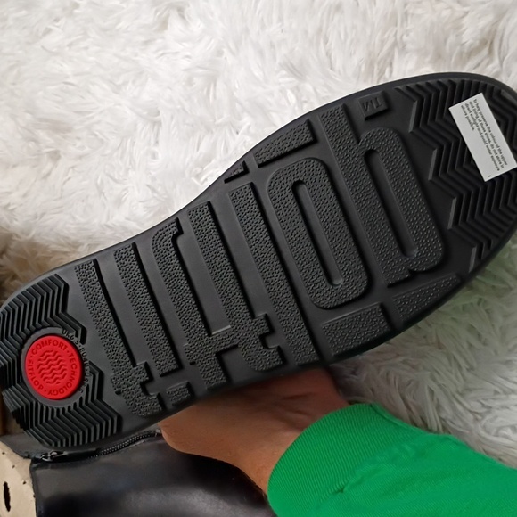 Fitflop F-Mode Leather Platform Zip Ankle Boots Women's Sz 8.5  EU 40 🆕 - Picture 6 of 11